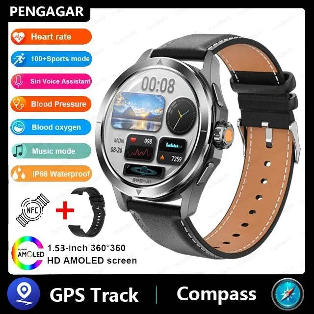New For Xiaomi Watch S4 Sport Smart Watch Men AMOLED Screen NFC GPS Compass Heart rate Waterproof Bluetooth Call SmartWatch