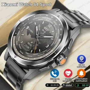 New For Xiaomi Watch S4 Sport Smart Watch Men AMOLED Screen NFC GPS Compass Heart rate Waterproof Bluetooth Call SmartWatch