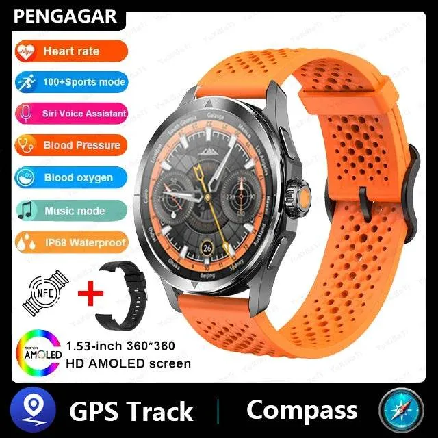 New For Xiaomi Watch S4 Sport Smart Watch Men AMOLED Screen NFC GPS Compass Heart rate Waterproof Bluetooth Call SmartWatch