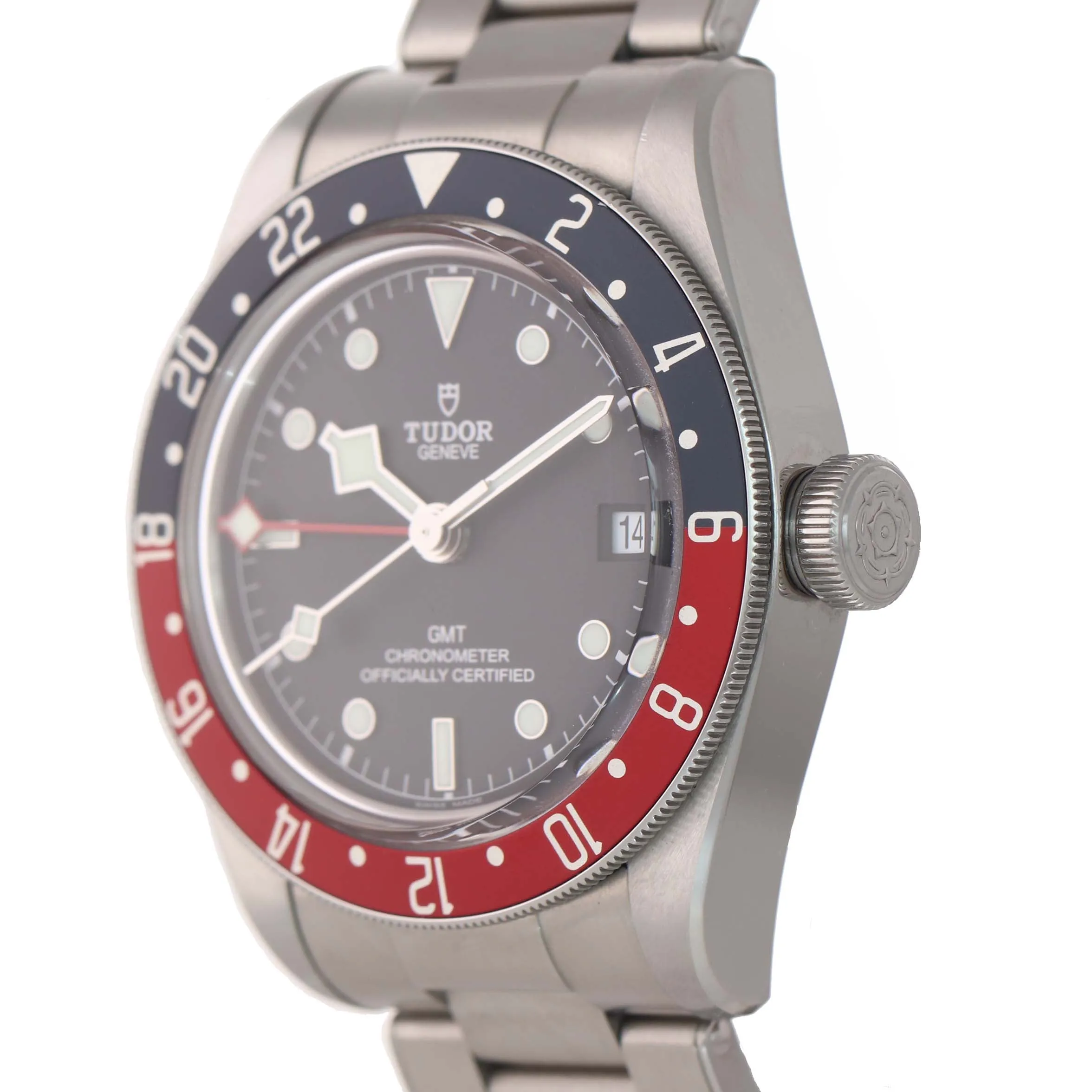 NEW PAPERS 2019 Tudor Black Bay GMT Pepsi 79830RB 41mm Steel Bracelet Watch Box