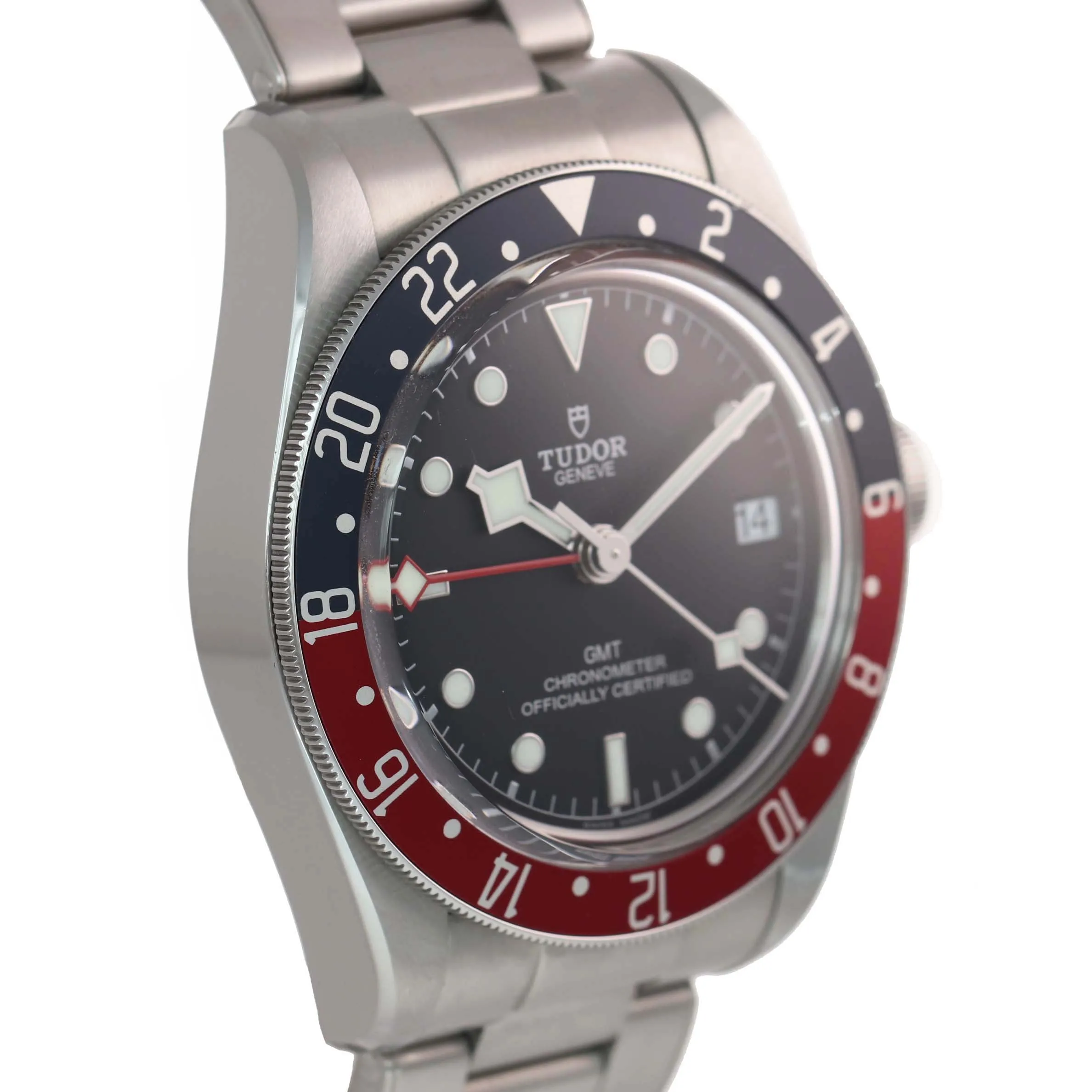 NEW PAPERS 2019 Tudor Black Bay GMT Pepsi 79830RB 41mm Steel Bracelet Watch Box