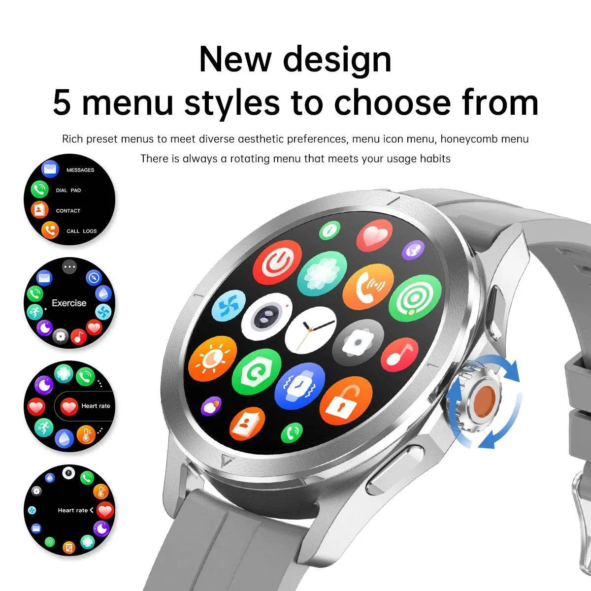 NEW Xiaomi Smart Watch S4 Sport Version Man GPS Track Compass NFC Sports Tracking 47mm Clone Version Smartwatch iOS & Android