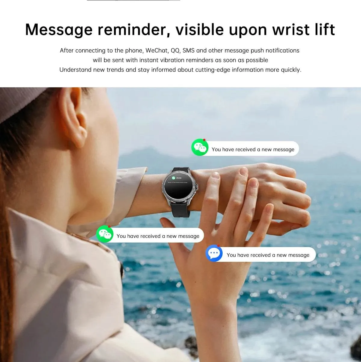 NEW Xiaomi Smart Watch S4 Sport Version Man GPS Track Compass NFC Sports Tracking 47mm Clone Version Smartwatch iOS & Android