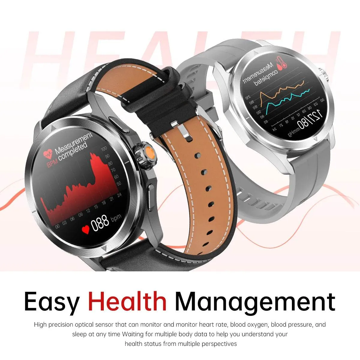 NEW Xiaomi Smart Watch S4 Sport Version Man GPS Track Compass NFC Sports Tracking 47mm Clone Version Smartwatch iOS & Android