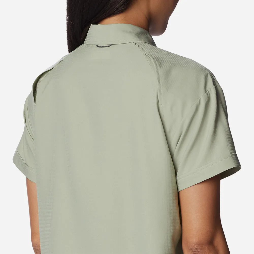 Áo Sơ Mi Tay Ngắn Nữ Columbia Silver Ridge Utility™ Short Sleeve - Xanh Lá