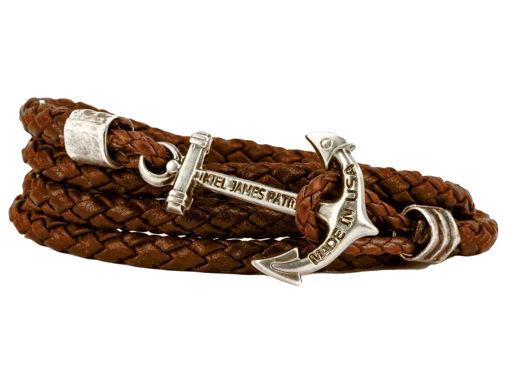 Ocean Aged Whiskey Leather Bracelet