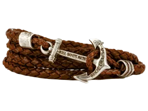Ocean Aged Whiskey Leather Bracelet