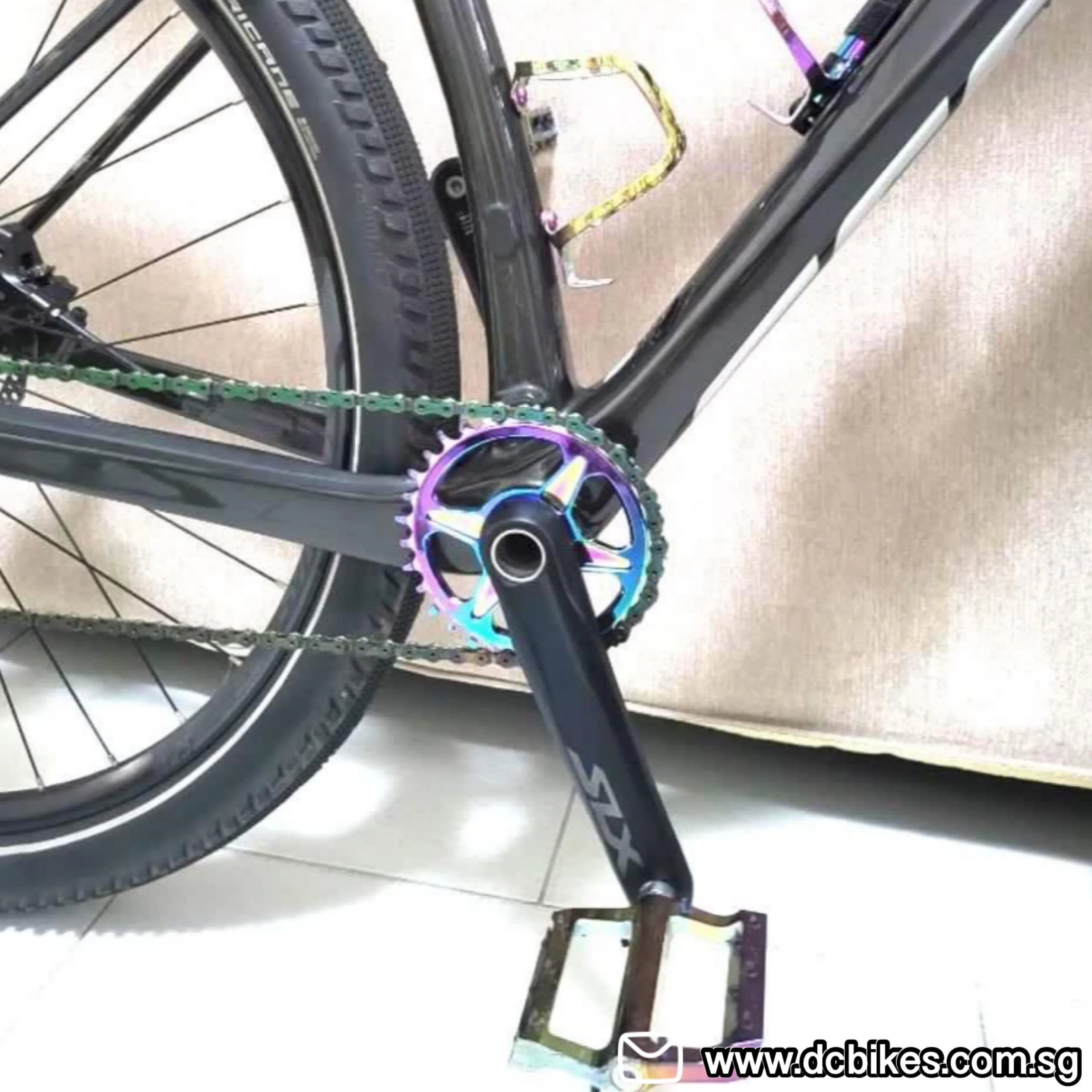 Oil Slick 32T/34T Round Direct Mount Narrow Wide Chain Ring For Shimano Cranks XTR M9100 XT M8100 SLX M7100