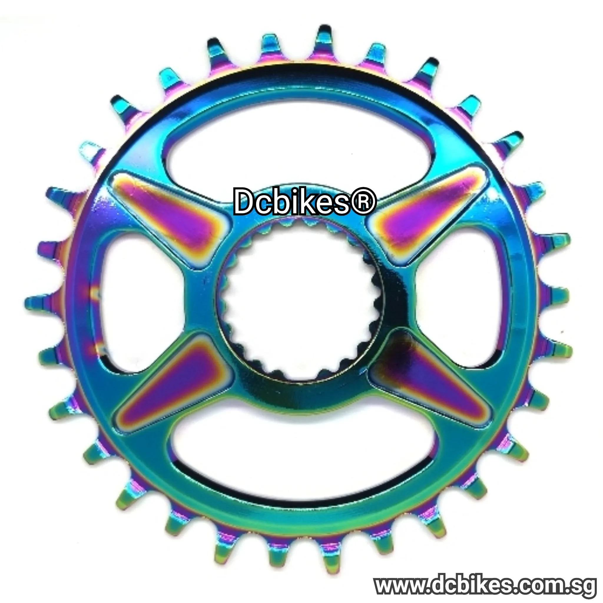 Oil Slick 32T/34T Round Direct Mount Narrow Wide Chain Ring For Shimano Cranks XTR M9100 XT M8100 SLX M7100