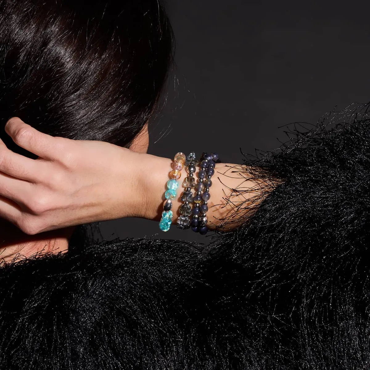 Olive Monarch | Silver | Butterfly Bracelet