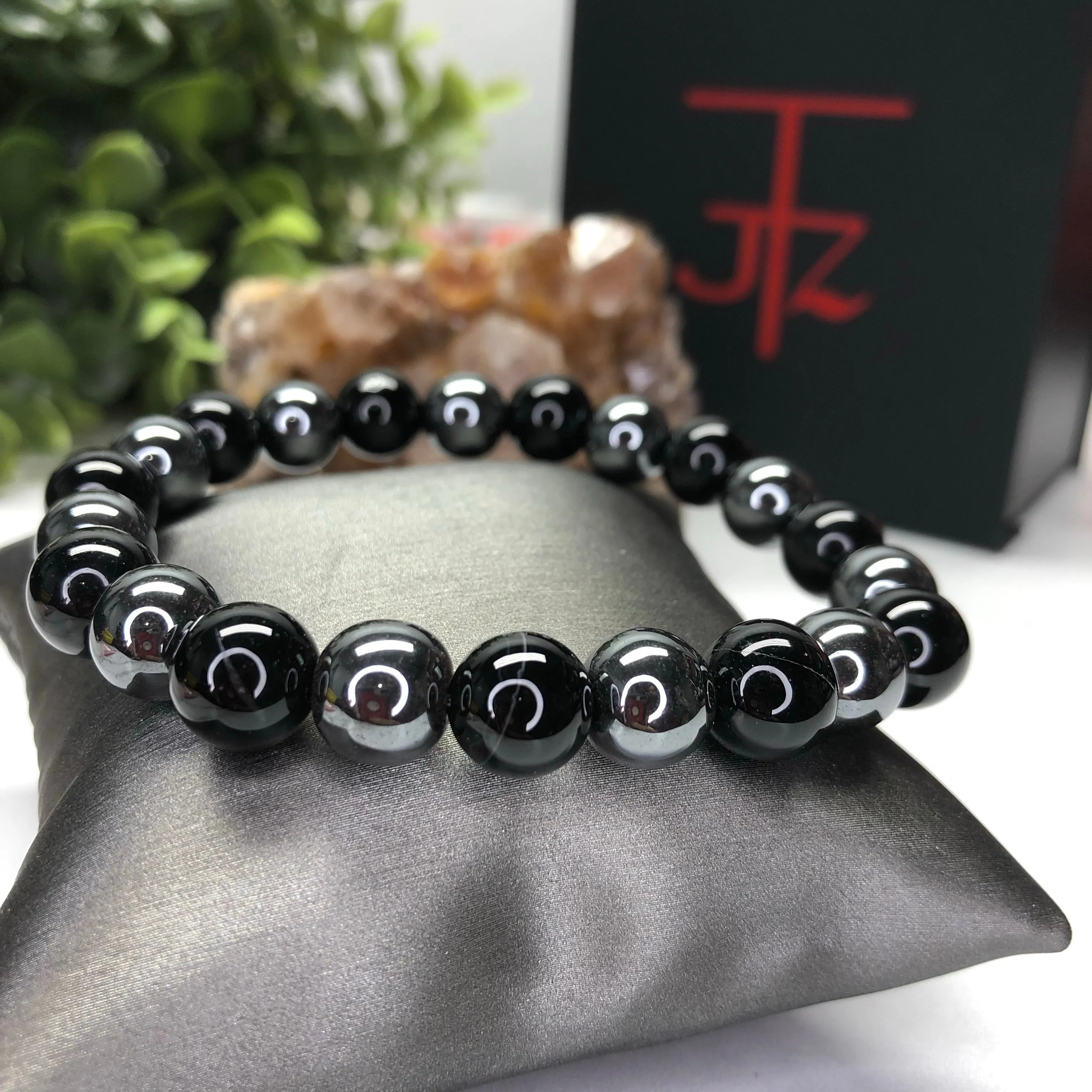 Onyx and Hematite Bracelet- Shine