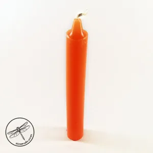 Orange Taper Candle