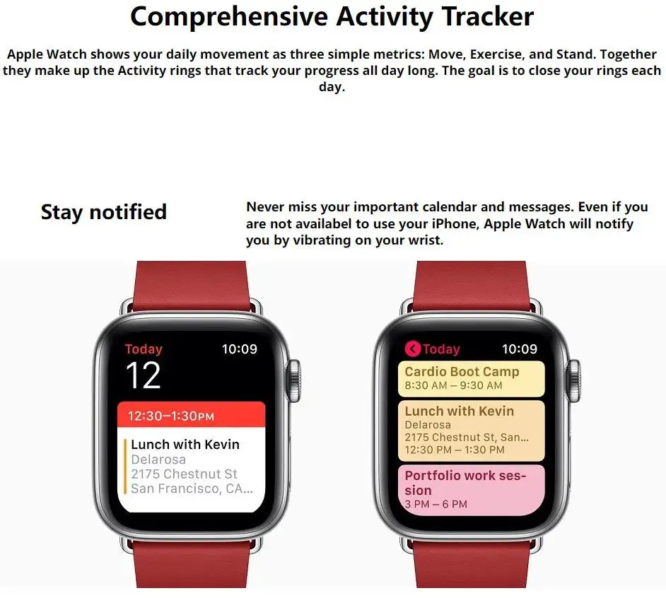 Original Apple Smartwatch Series 4  40MM/44MM GPS Aluminum with Sport Band