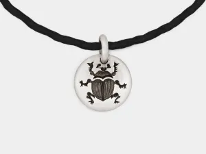 Original Scarab Beetle Charm Bracelet in Sterling Silver