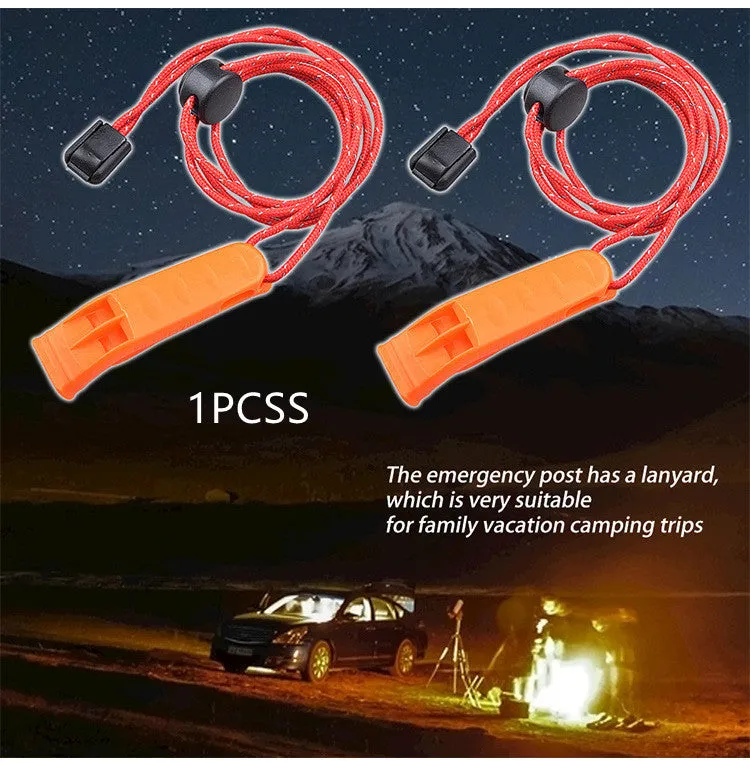 Outdoor Camping Hiking Adventure Survival Rescue Treble Whistle