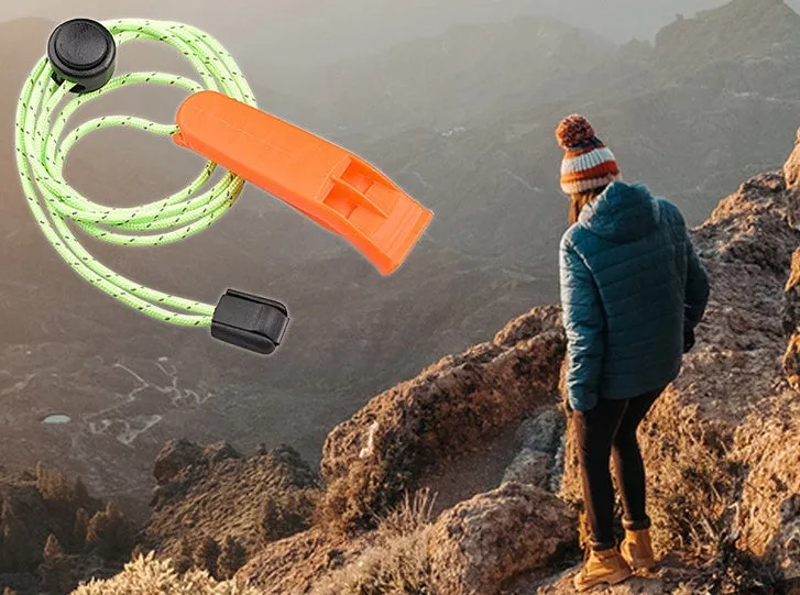 Outdoor Camping Hiking Adventure Survival Rescue Treble Whistle