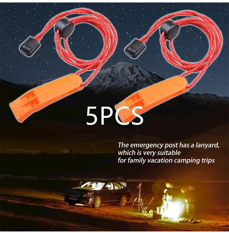 Outdoor Camping Hiking Adventure Survival Rescue Treble Whistle