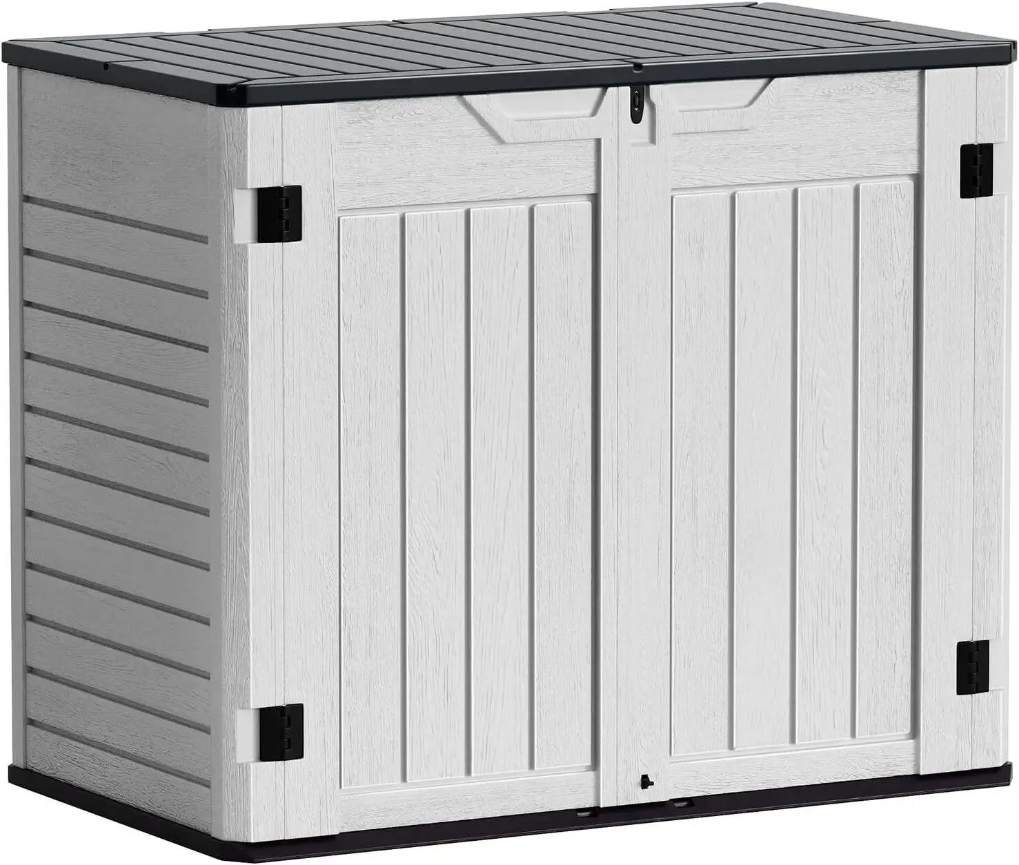 Outdoor Horizontal Resin Storage Sheds 34 Cu. Ft. Weather Resistant Resin Tool Shed, Extra Large Capacity Weather Resist