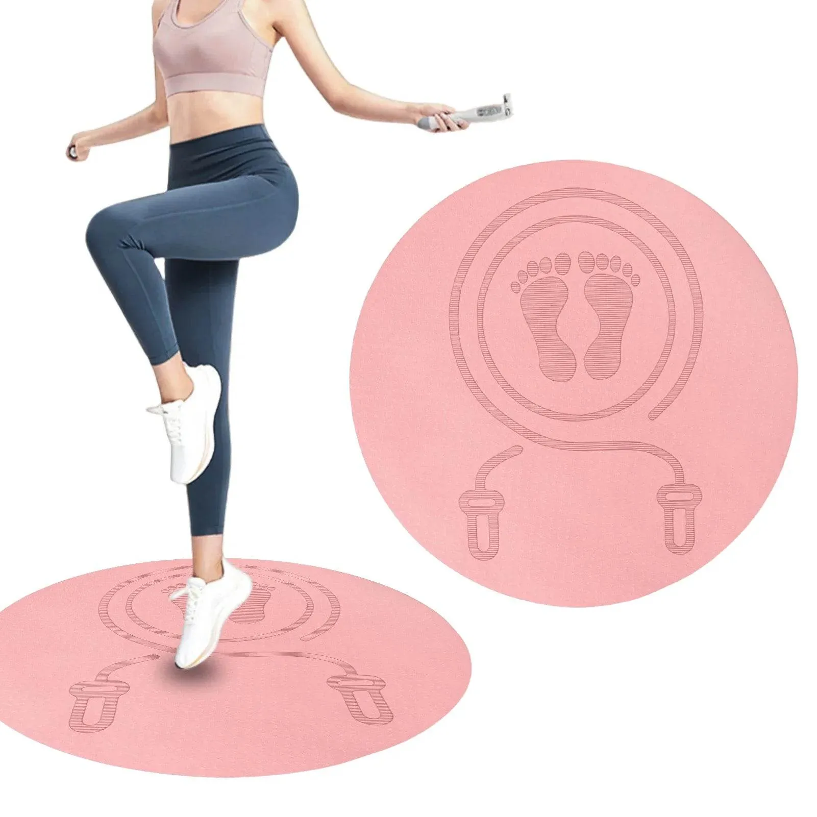 Outdoor Indoor Jump Rope Mat for Yoga and Cardio or just for fun usage