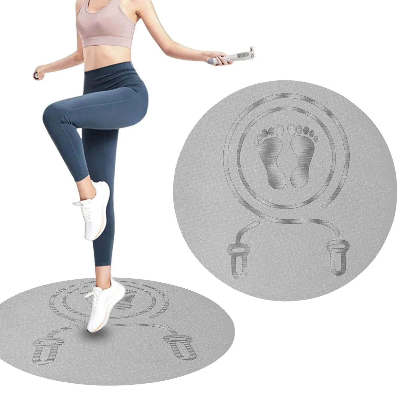 Outdoor Indoor Jump Rope Mat for Yoga and Cardio or just for fun usage