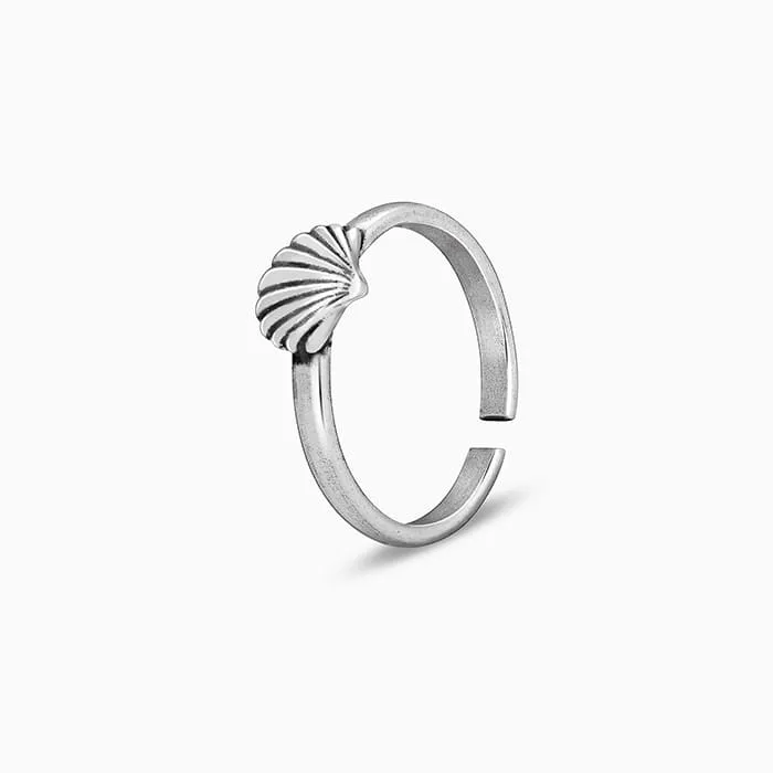 Oxidised Silver Mukta Toe Rings