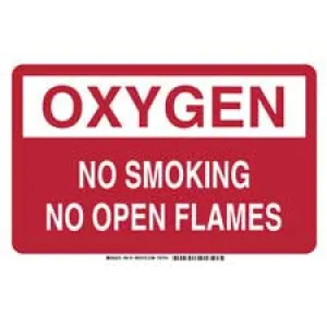 OXYGEN No Smoking No Open Flames Sign/ Buy Online