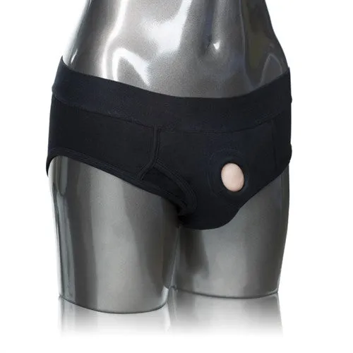 Packer Gear Black Brief Harness - Large-Extra Large