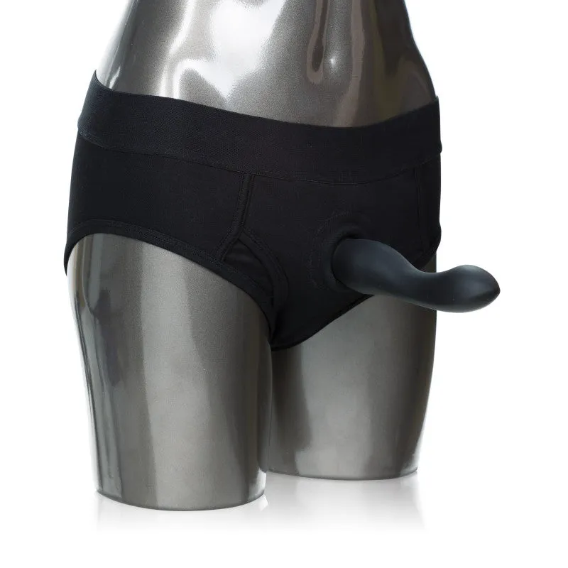 Packer Gear Black Brief Harness - Medium-Large