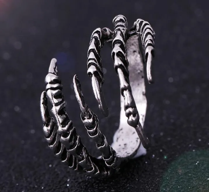 Pagan Antique Dragon Claw Ring