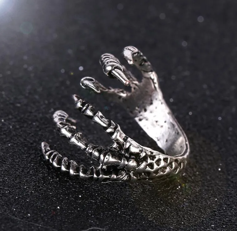 Pagan Antique Dragon Claw Ring