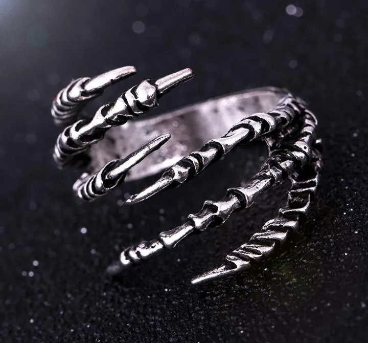 Pagan Antique Dragon Claw Ring