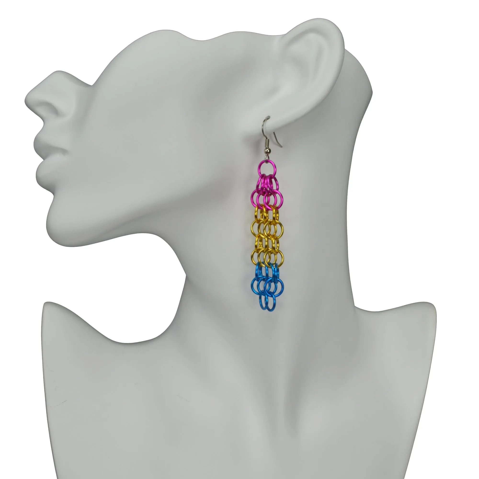 Pansexual Pride - Mesh Earrings