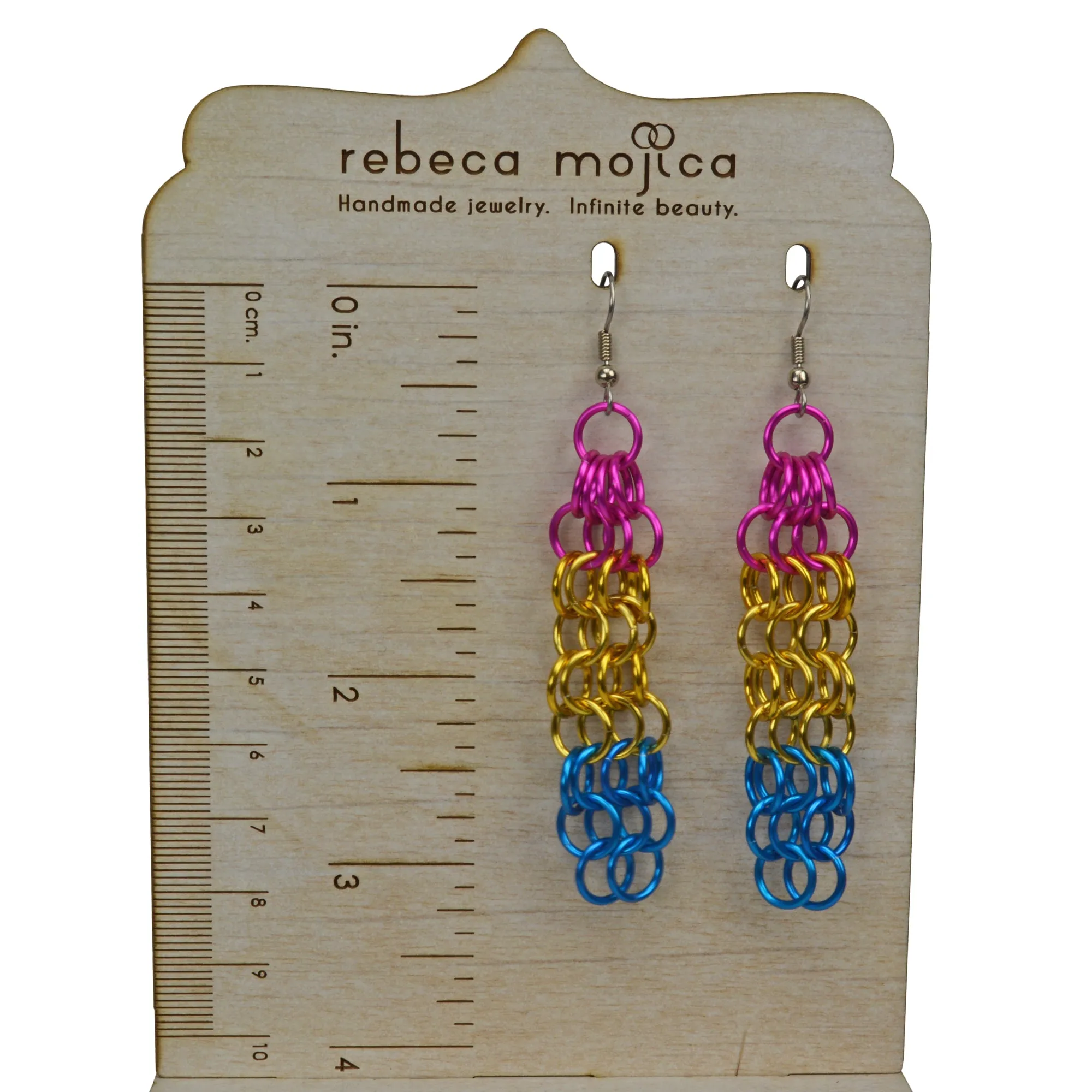 Pansexual Pride - Mesh Earrings