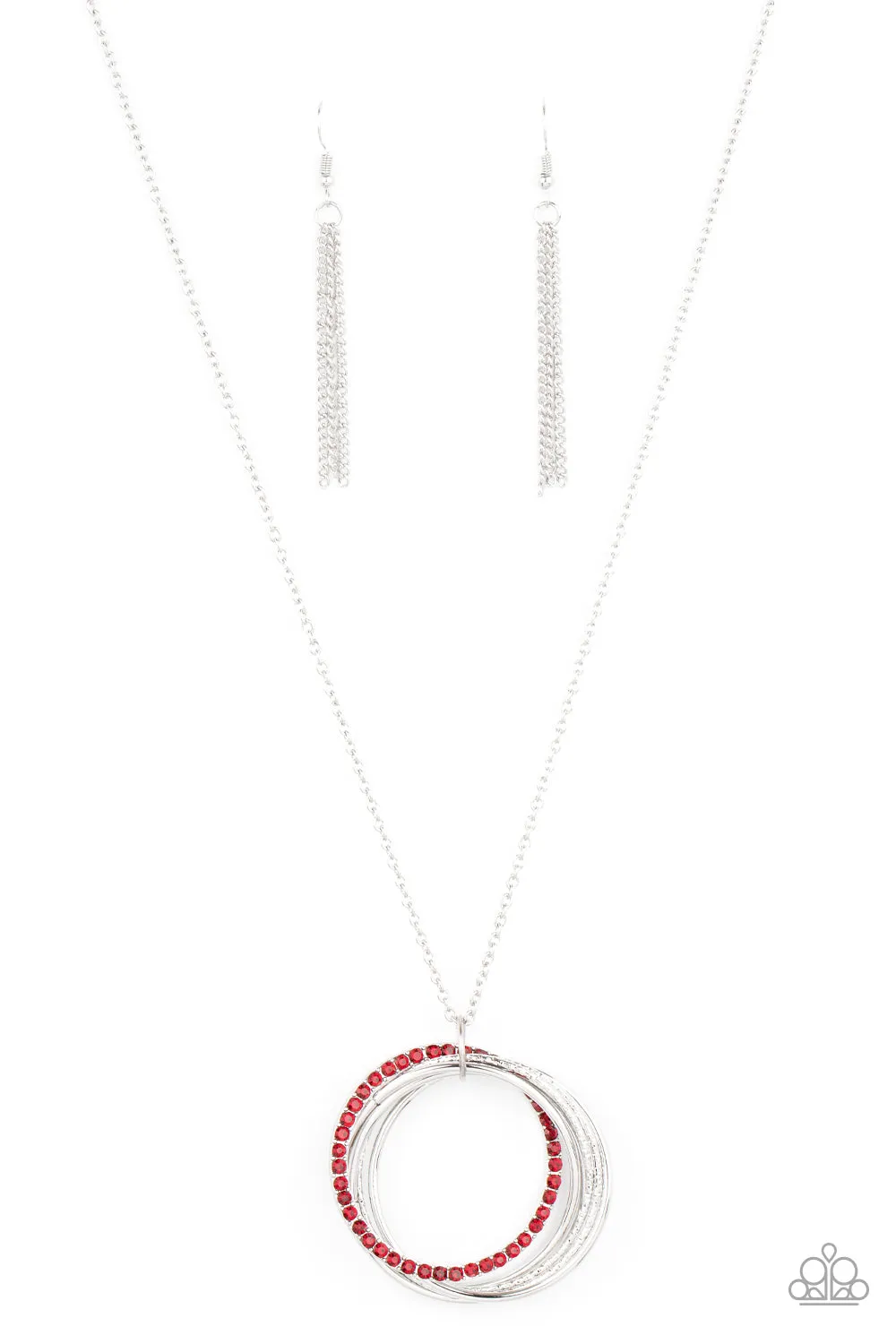 Paparazzi Harmonic Halos - Red Necklace