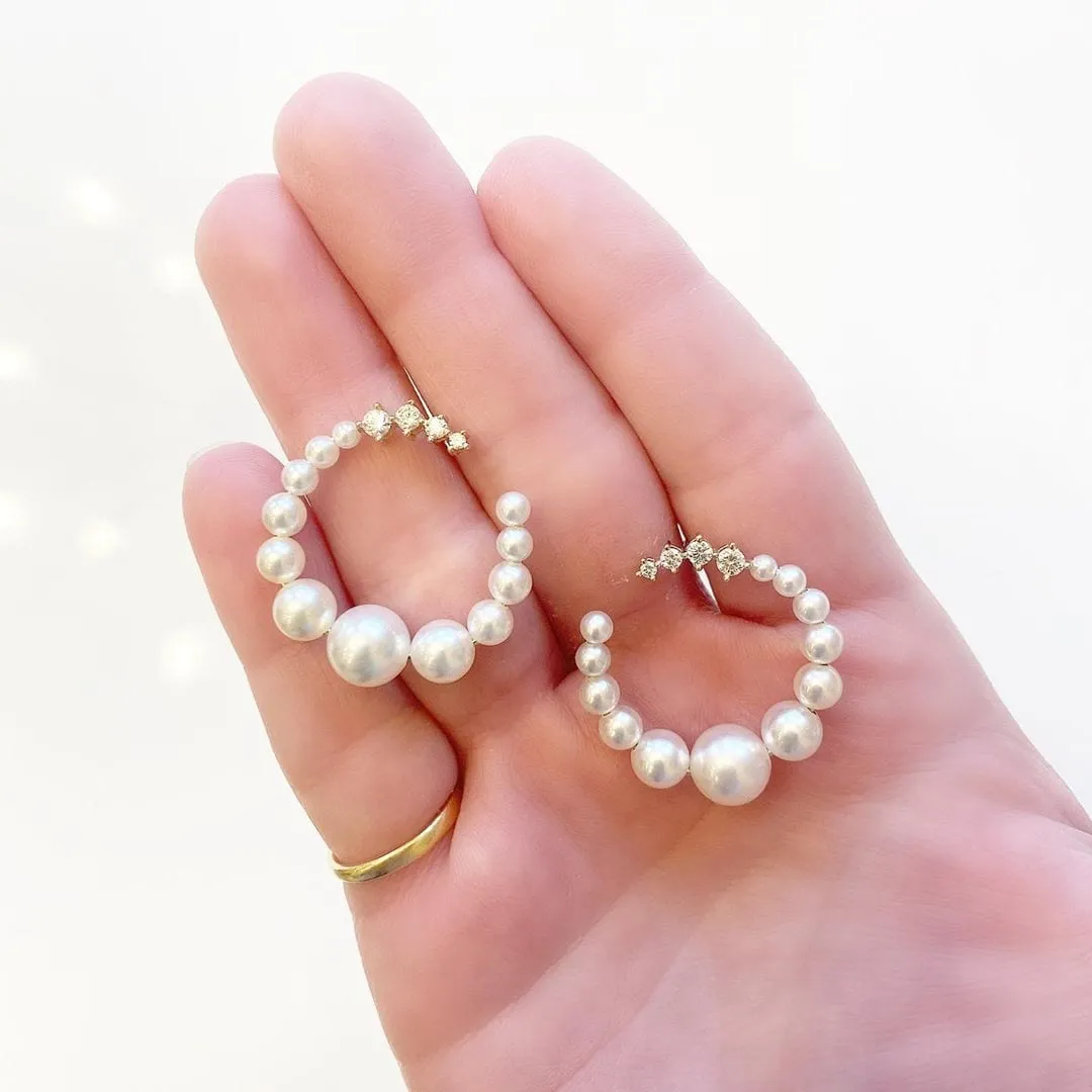Pearl Loop Earrings