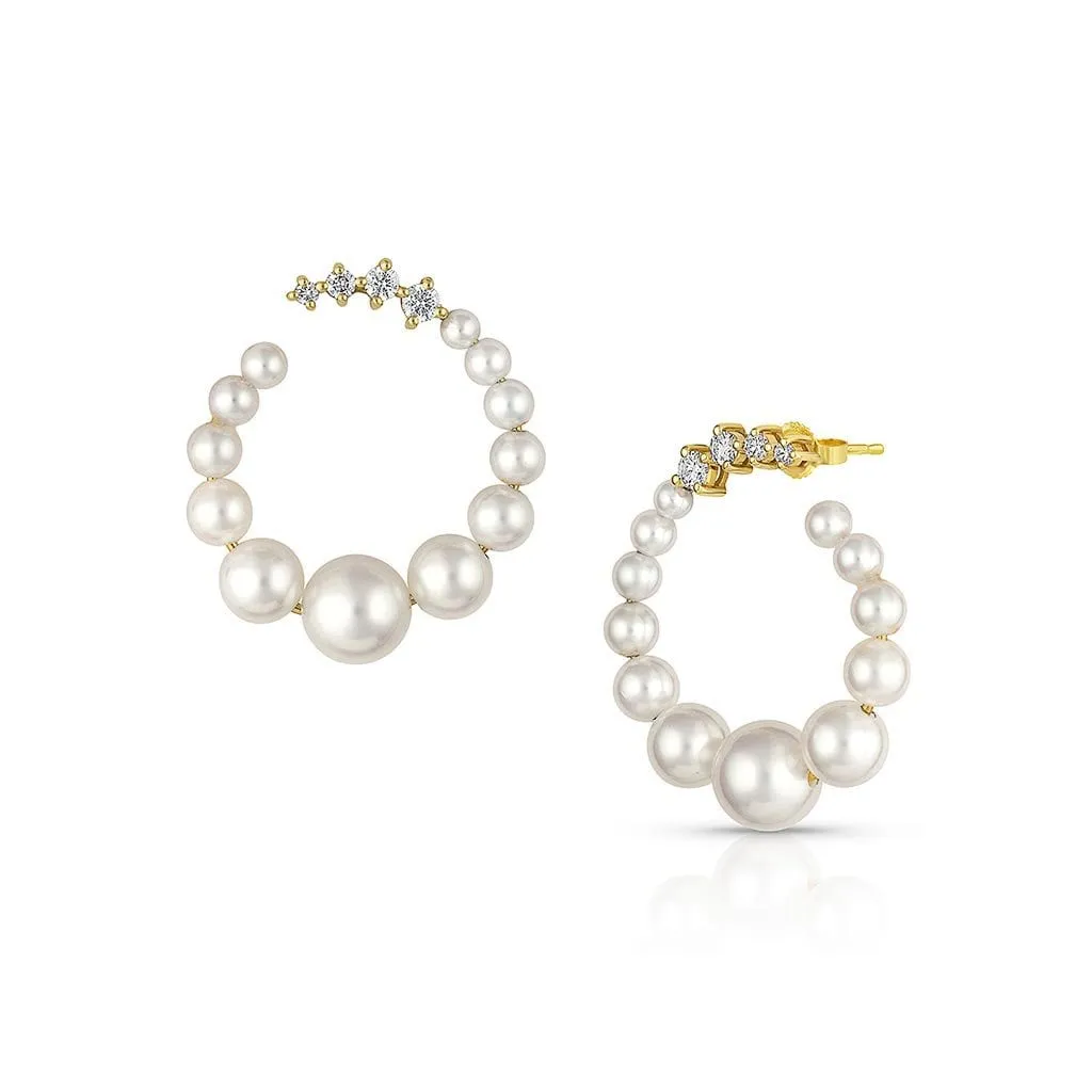 Pearl Loop Earrings