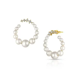 Pearl Loop Earrings