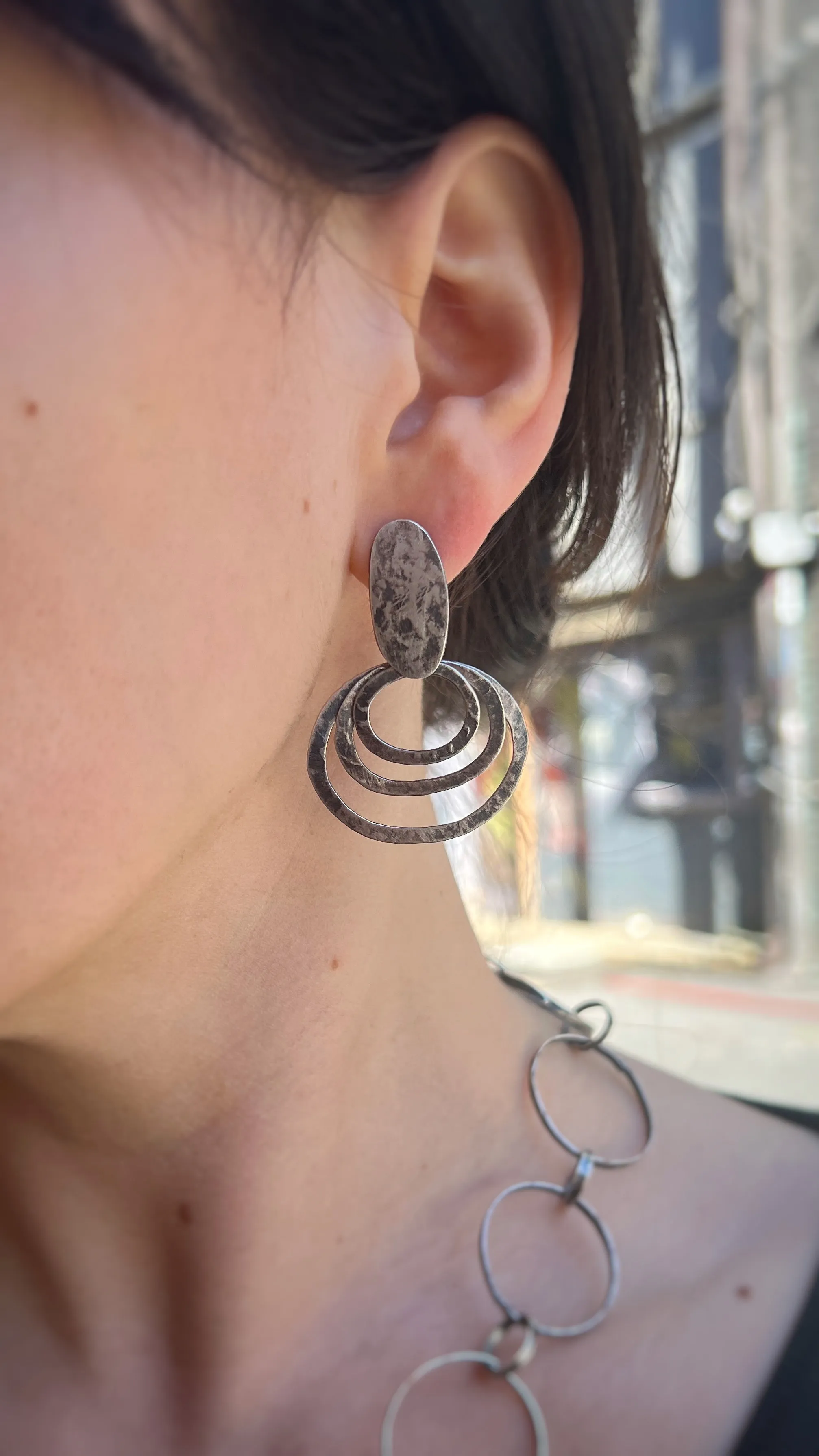 Pebble & Loop Earrings