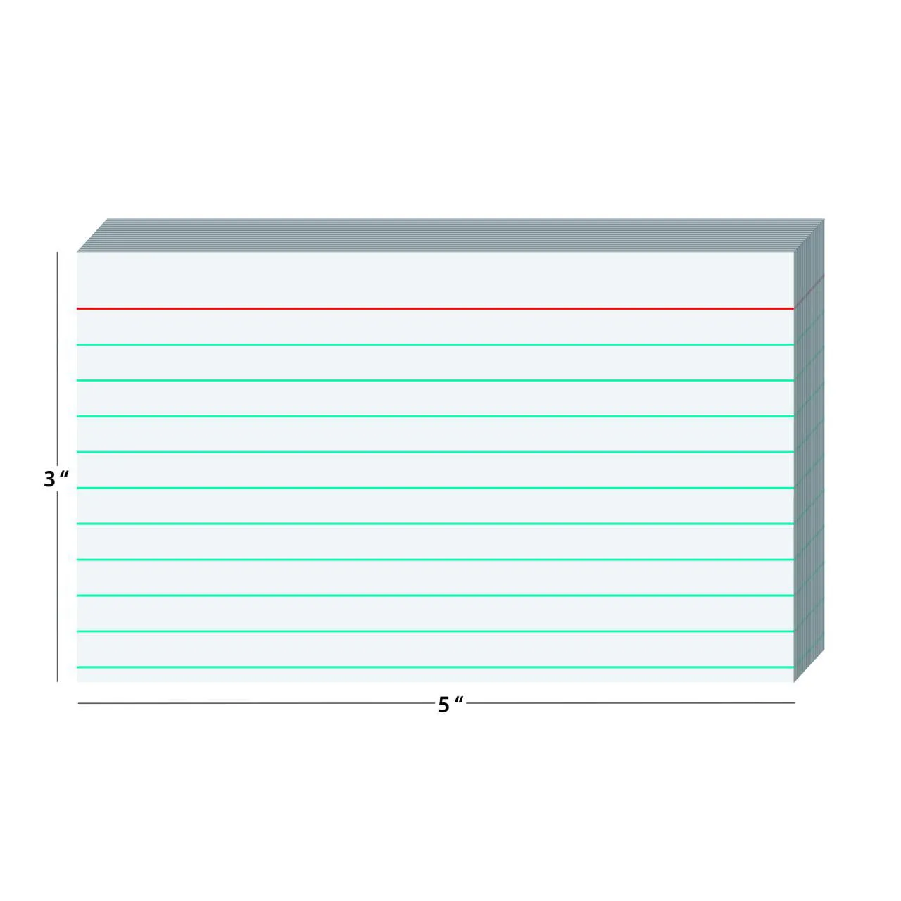 Pen  Gear Ruled Index Cards 3" X 5" White 500 Count Free Shipping NEW