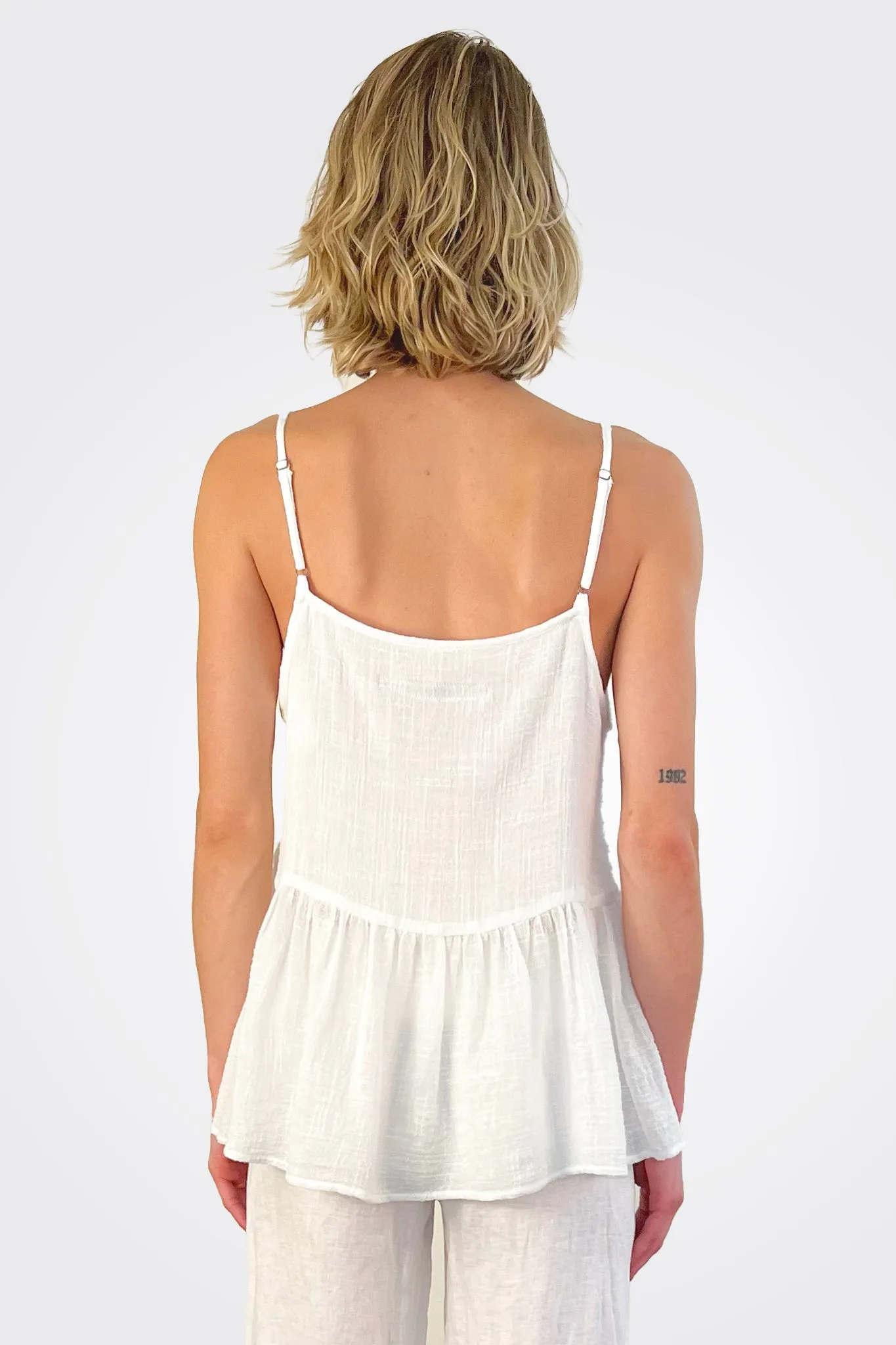 Peplum Cami - Cloud