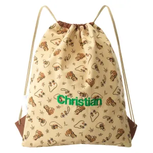 Personalised Explorer Drawstring Bag