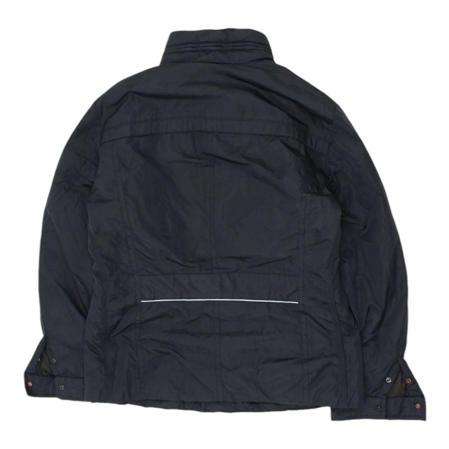 Peuterey Womens Black Quilted Utility Jacket | Vintage High End Designer Outdoor
