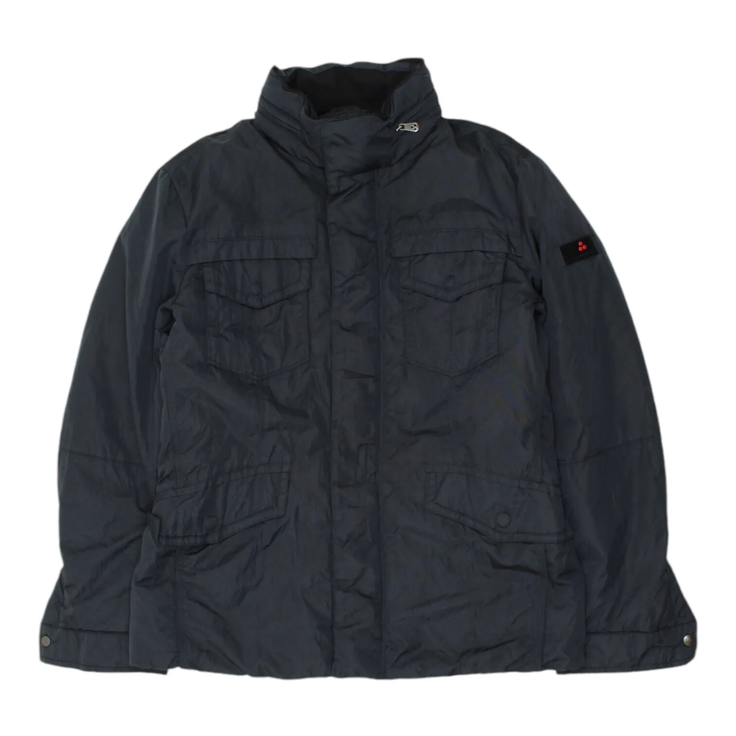 Peuterey Womens Black Quilted Utility Jacket | Vintage High End Designer Outdoor