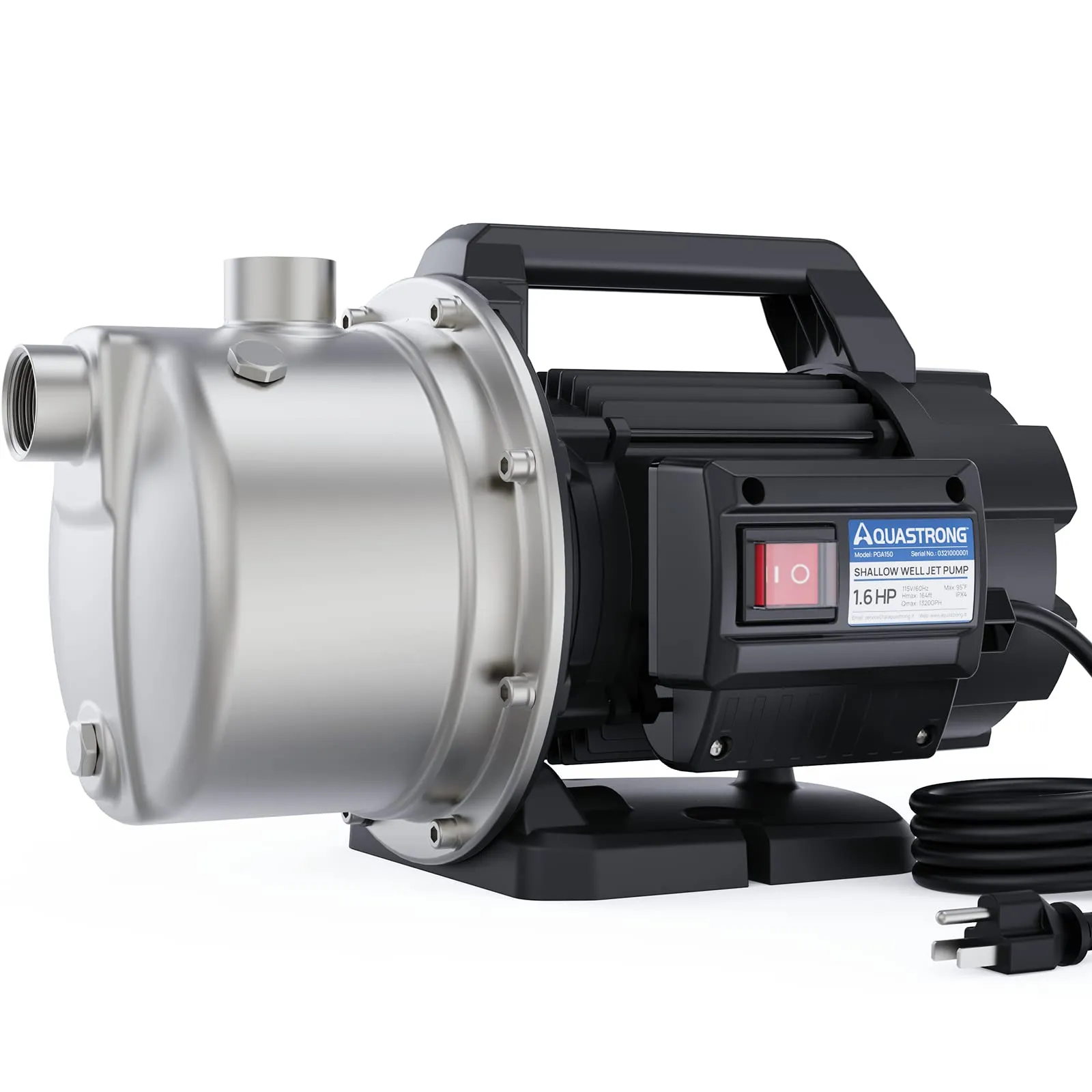 PGA150 1.6 HP 115V Shallow Well Pump, 1320 GPH
