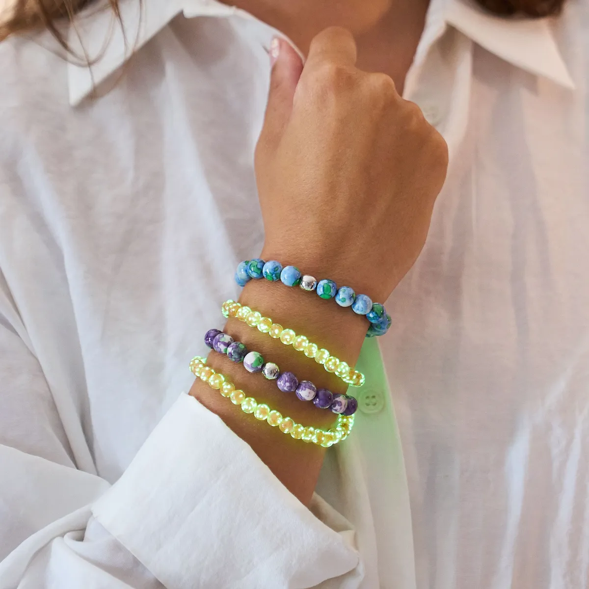 Picasso Porcelain Bracelet | Blue