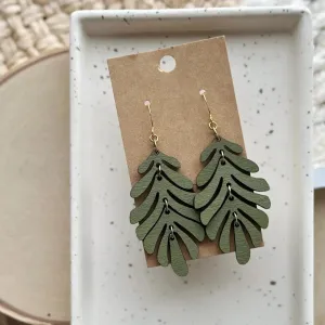 Plant Lady | Moss - Wooden Earrings