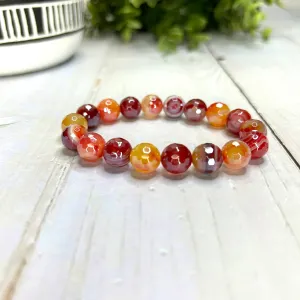 Plated Agate Bracelet- Sunset