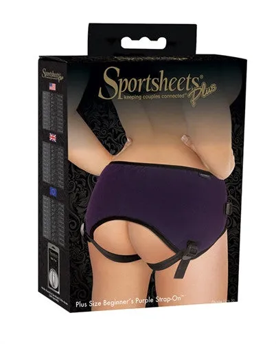 Plus Size Beginners Purple Strap-On