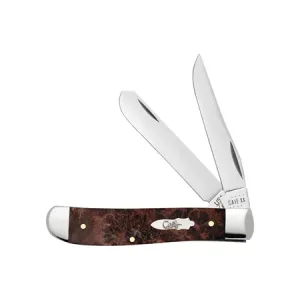 POCKET KNIFE MINI TRAPPER - BROWN MAPLE BURL WOOD