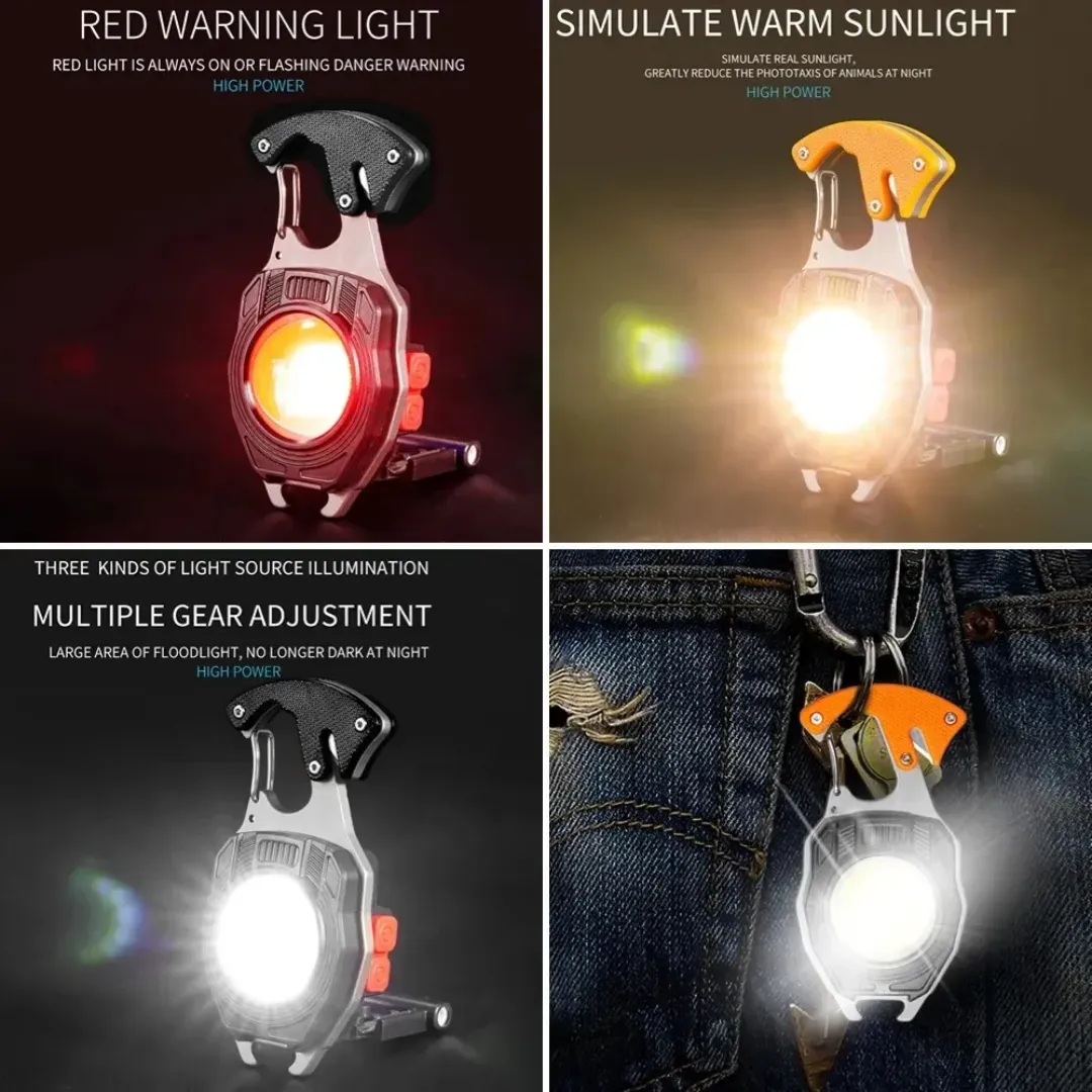 PrepPro 7-in-1 Survival Clip Light Tool